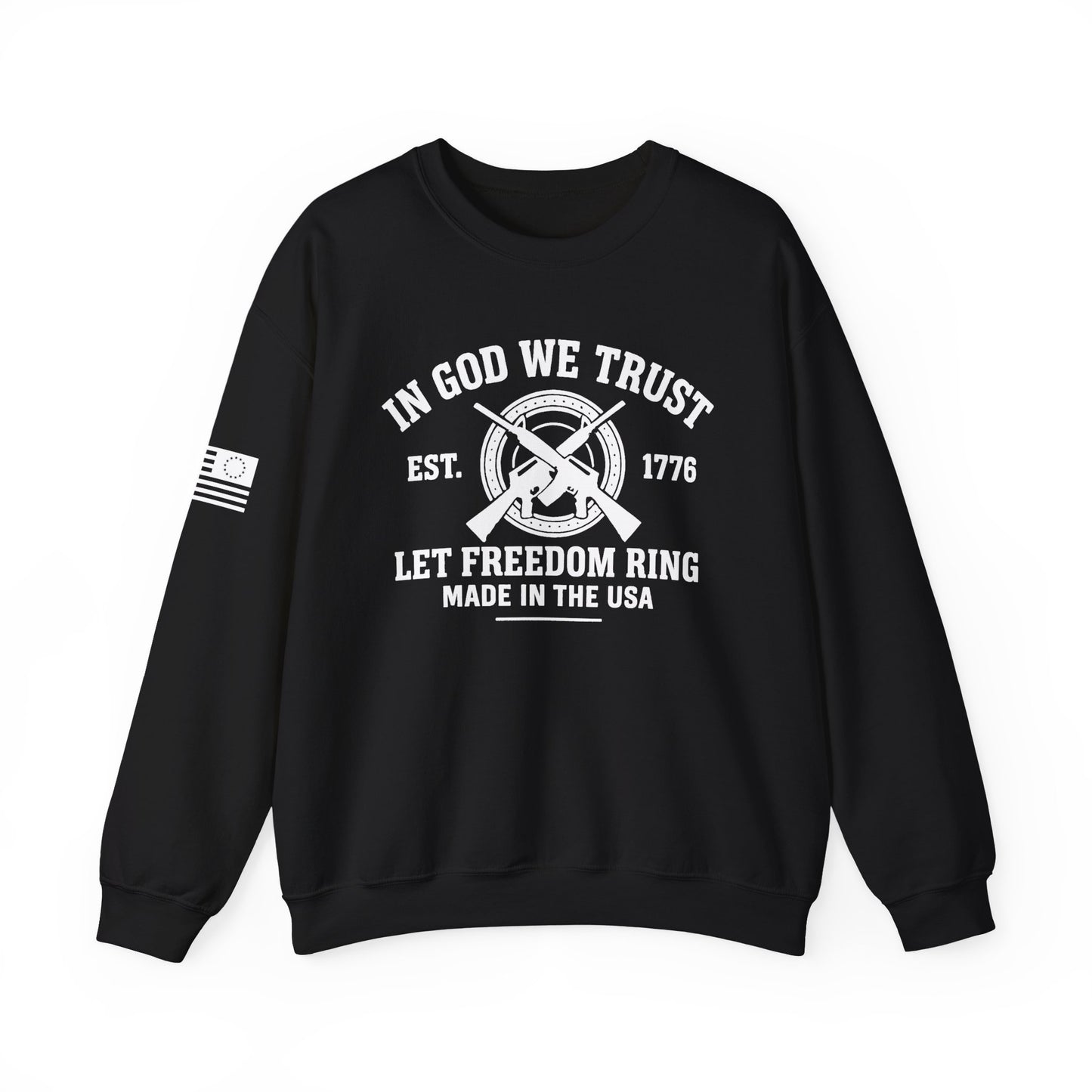 In God We Trust 1776 Crewneck Sweatshirt – Let Freedom Ring