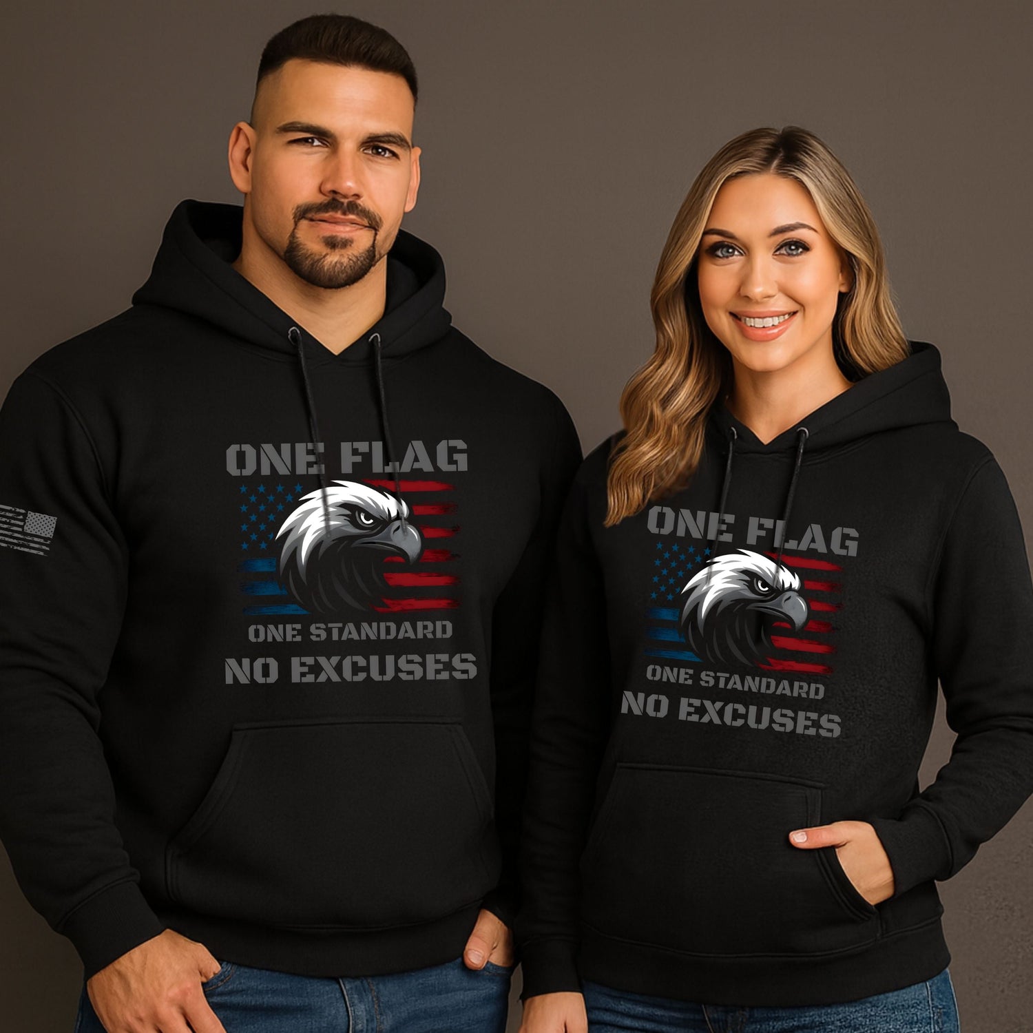 Hoodie collection featuring patriotic graphic hoodies for men and women