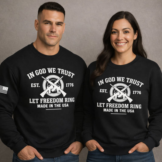 In God We Trust 1776 Crewneck Sweatshirt – Let Freedom Ring